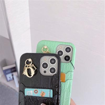 China Shockproof Luxury Leather Embossing Woman Phone Cover Apple Mobile Phone Bags Cases Accessories 2022 For Apple Iphone 11 12 13 14 Pro max for sale