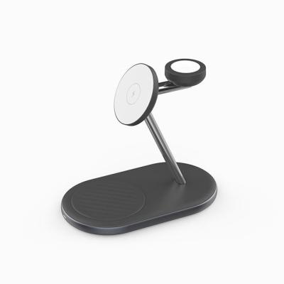 China Mobile Phone 3 in 1 Wireless Charger Multi Devices 15W Fast Wireless Charging Dock Station Phone Holder Chargers for iPhone Airpods for sale