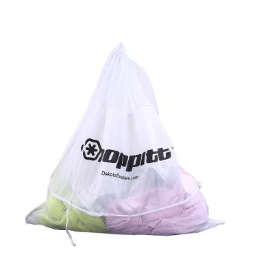 China Extra Large Modern Wholesale Custom Laundry Bags Nylon Cotton Mesh Laundry Bag With Drawstring for sale