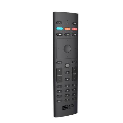 China LED G40 Voice Search Air Mouse 3 Touch Control Modes 33 Keys IR Learning Gyro Smart G40S Remote Control For Android TV BOX for sale