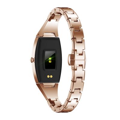 China 2022 Gold Touch Screen Smart Watch Women Women Waterproof Heart Rate Monitoring Android For Girl Ladies for sale