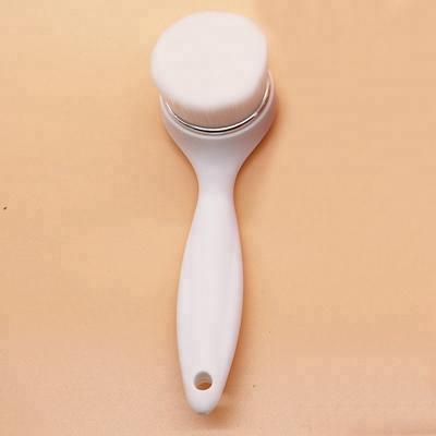 China Wooden Type Synthetic Hair Face Brush DW Handle Wave Point Facial Cleansing Brush for sale