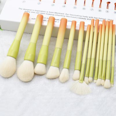 China Angular Blush Set Professional Makeup Brushes Wholesale Cheap 14pcs Quantity for sale