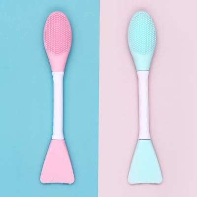 China Dual Smudge Brush Head Silica Gel Mask Brush & Facial Type Sleep Detergent Smudge Facial Brush Like A Mud & Smudge Device Blackhead Magic Remo for sale