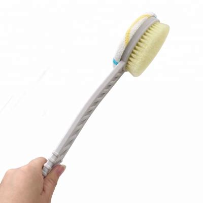 China Factory Made Eco-Friendly Body Silicone Material And Long Handle Bath Body Skin Body Brush Dry for sale