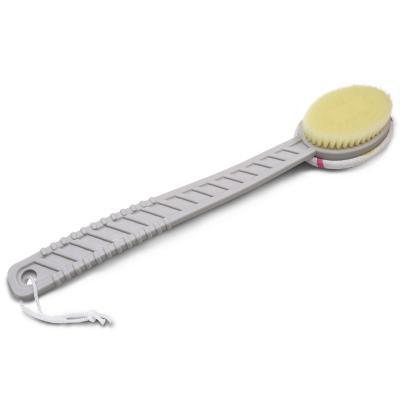 China Body Long Handle Plastic Bristle Exfoliating Shower Bath Brush Back Scrubber for sale