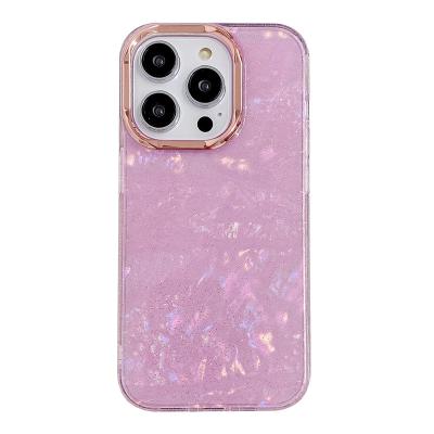 China Shockproof For iPhone 15 phone case transparent bling imd electroplated phone case for iPhone 13 pro 14 pro max for sale