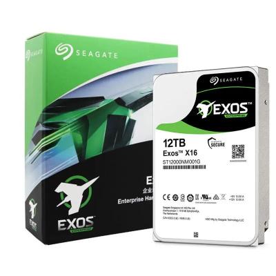 China Hdd Seagate Exos X16 Enterprise Hard Drive 12TB ST12000NM001G ST12000NM000J Internal HDD for Server for sale