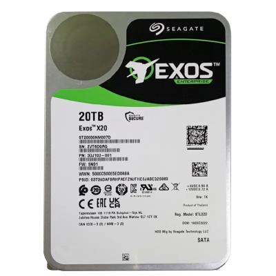 China Server Seagate Exos X20 SATA Enterprise Hard Drive Disk 20TB ST20000NM007D HDD for Server for sale