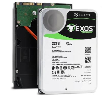 China Server Seagate Exos X22 SATA 6Gbs 7.2K Enterprise Hard Drive 22TB ST22000NM001E HDD for sale