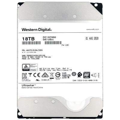 China Server WD HC550 18TB WUH721818ALE6L4 SATA 7200RPM Enterprise Hard Drive Disk HDD for sale