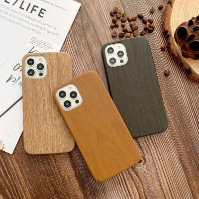 China Anti-fall TPU Color Phone Case Soft Wood Wooden Phone Cover for iphone case for iphone 13 12 11 pro max 8plus phone accessories for sale