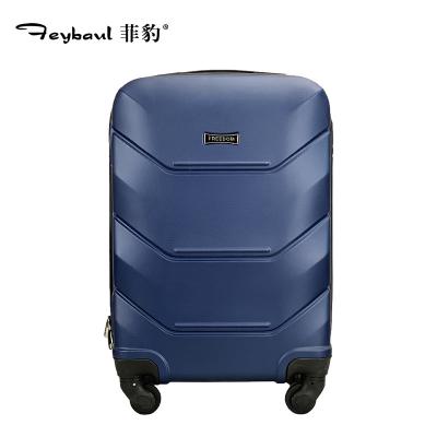 China Shell Trolley Luggage Promotional Hard Bag Travel Luggage Trolley Hard Plastic Bag +Luggage for sale