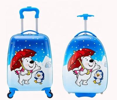 China Business Travel China Factory Waterproof Kids Luggage Set Custom Printing Luggage Suitcase 16 18 Inch Cute Travel Bag for sale