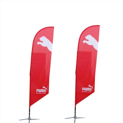 China 7ft 12ft 16ft Outdoor Advertising Wind Banner Sale UV Prevented Flying Flag for sale