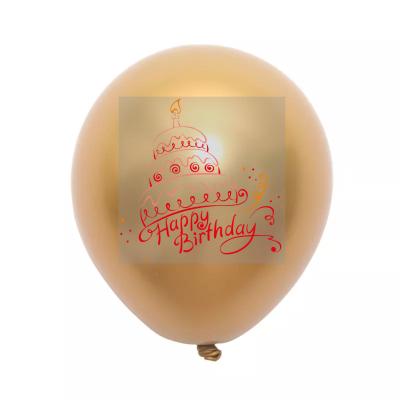 China Wholesale Fashiom explosion 12 inch thick metal latex balloon BALLOON birthday decoration wedding decoration for sale