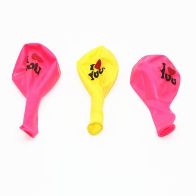 China Fashional Love Balloon Factory Price Advertising Rubber Latex Balloon 12 Inch Logo Printed Custom Balloons for sale