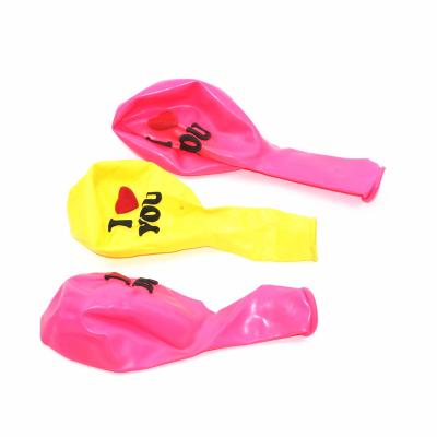 China Fashional Love Balloon Factory Price Advertising Rubber Latex Balloon 12 Inch Logo Printed Custom Balloons for sale