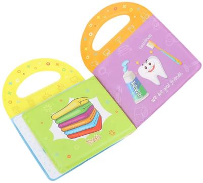 China Customized Soft Toy Baby Bath Time Book Eva Cartoon Handle Kids Bath Book for sale