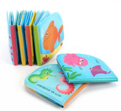 China Early Educational Changing Bath Book Friends Bath Time Baby Book Soft Color Waterproof Floating Book for sale