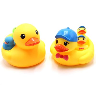 China Bath Toy Customized Baby Swimming Bath Kids Healthy Toys Mixed Little Yellow Duck Bath Toys for sale