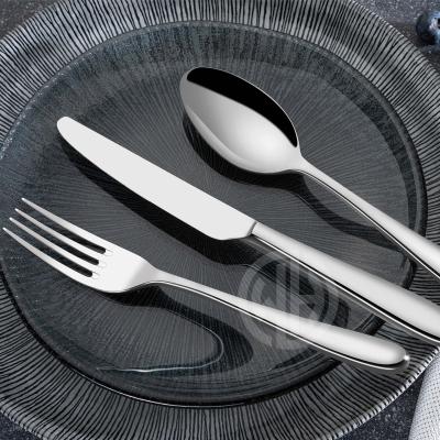 China Sustainable Manufacturer Cutlery 4pcs Western Serving Spoons Forks And Knife Sets Silverware Flatware Set for sale