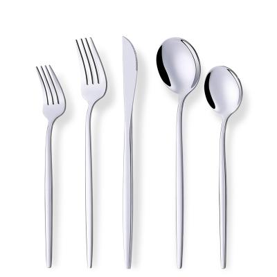 China Sustainable New Year Stainless Steel Dinnerware Sets Tableware 20 Pieces Wholesale Amazon Set Party Cutlery Set for sale