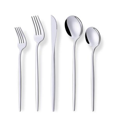 China Restaurant Hotel 20pcs Silverware Flatware Set Stainless Steel Fork Spoon Knife Cutlery Cutlery Set Viable for sale