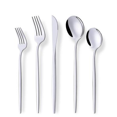 China Durable Durable Souvenir Gift 20pcs Dinner Set Set Silver Plating Stainless Steel Hot Sale Hotel Cutlery for sale