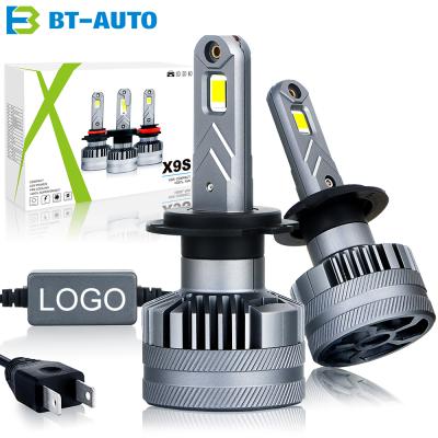 China BULBTEK X9S IP68 H7 Waterproof Auto Car Headlight 75W Lamp Faros Focos LED Headlight Bulb Lux H7 Universal for sale