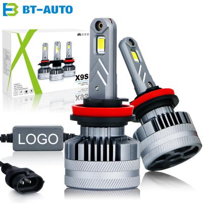 China BULBTEK X9S H11 Beam LED High Lumen Headlight H11 LED Headlight High Low Headlight Bulbs For Cars Universal for sale