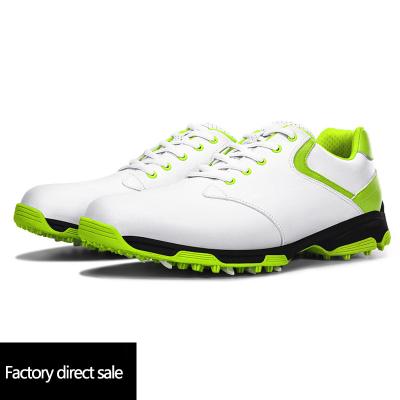 China Fashion\comfortable\durable\Breathable\Lighted Custom wholesale Men Golf Shoes Mesh Breathable Walking Sport Spikes Golf Waterproof Trainers for sale