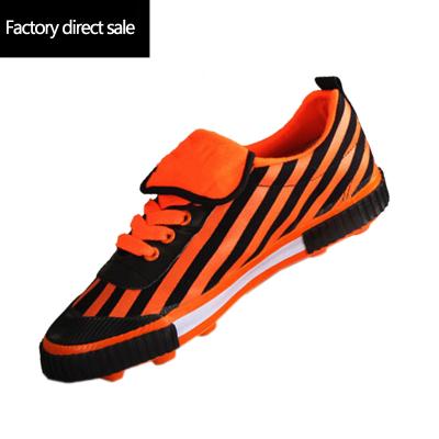 China Fashion\comfortable\durable  Football Boots Men Kids Cleats Training High Top Ankle Sport Sneakers Quality AG TF Indoor 2023 New Size 28-44 Turf canvas Soccer Shoes for sale