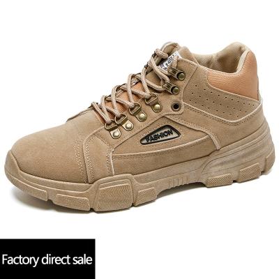 China Other High quality men's high-top boots plus size desert outdoor walking shoes non-slip men's hiking boots for sale