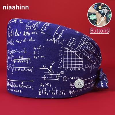 China High Quality Breathable Cotton Surgical Hat Male And Female Doctor Work Hat Beauty Pet Veterinarian Hat Medical Supplies Operating Room Lab Scrub Hat for sale