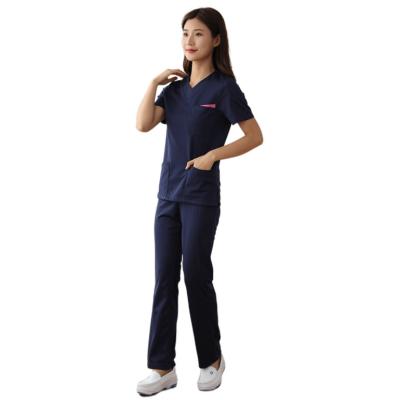 China Protective Hospital Female And Male Japanese Nursing Scrubs Hospital Workwear Shorts / Medical Long Sleeve Scrubs Uniforms Designs for sale