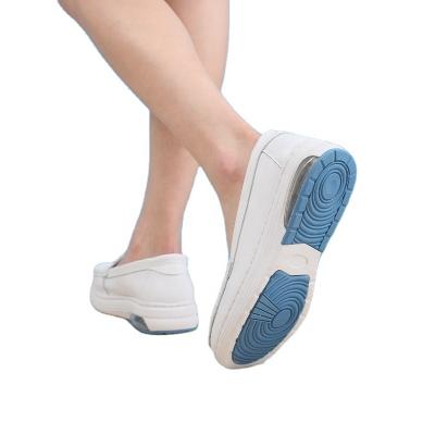 China EVA Thick Bottom Leather Shoes New Maternity Casual Genuine Maternity Single Shoes Female Summer Breathable Stirrup Shoes for sale