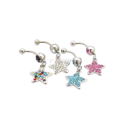 China FASHIONABLE Cute Jewelry Organizer Body Jewelry Stainless Steel Nose Stud Star Charms For Jewelry Making for sale