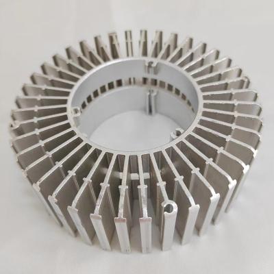 China Good Thermal Conductivity Heatsink Cold Forging Aluminum Foil Led Extruded Round Heatsink Parts Slice Fin for sale