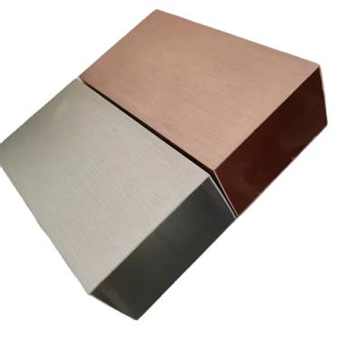 China Shell 20x20 mm Diameter 1mm Aluminum Thick Wall Customized Brushing Exterior Aluminum Square Tube for sale