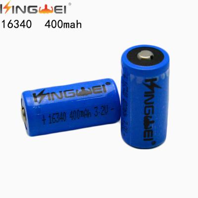 China Lifepo4 battery toys customized battery 3.2V CR123A 400mah lifepo4 for sale