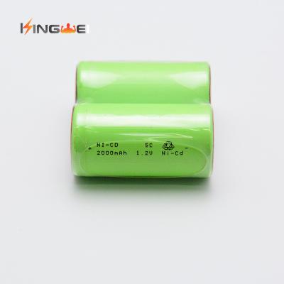 China Sc 2000mah 1.2v Ni-Cd rechargeable battery toys factory price rechargeable lithium ion battery for sale