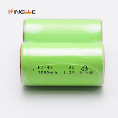 China Toys China manufacture SC 3000mah 1.2v NI-MH rechargeable battery with high quality for sale