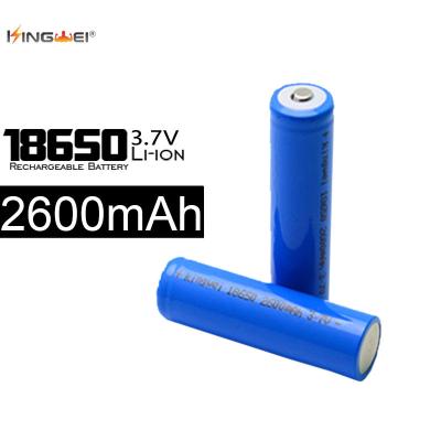 China toys kingwei high capacity lithium ion rechargeable battery Li ion 18650 3.7v 2600ma Li-ion battery for sale