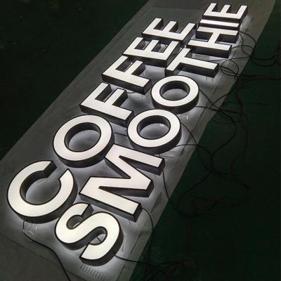 China Buildings Caboal Customized Store Sign Metal Frontlit LED Illuminated 3D Sign Electronic Sign Board Outdoors for sale