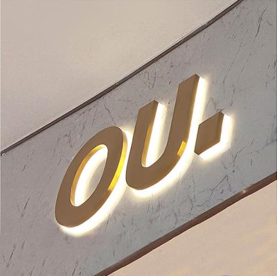 China Buildings Custom Caboal 3D LED Stainless Steel Channel Letter Backlit Electronic Signs Word Signs For Store Front Logo for sale