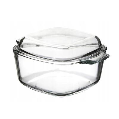 China Heatable household heat resistant glass bowl with lid.soup bowl, salad bowl, kitchen storage containers for sale