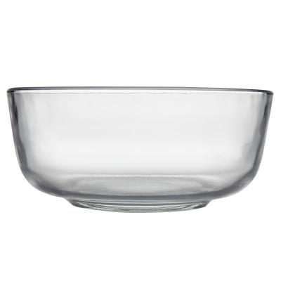 China Viable square and round borosilicate glass bowl for dessert salad bowl for sale