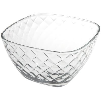 China 3 Pcs Viable Square Glass Bowl Fruit Salad and Dessert Ice Cream Bowls, Kitchen Tools for sale