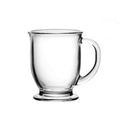 China Large Clear Cheap Transparent Glass Beer Mug With Handle 500ml Wholesale Big Glass Beer Mug for sale